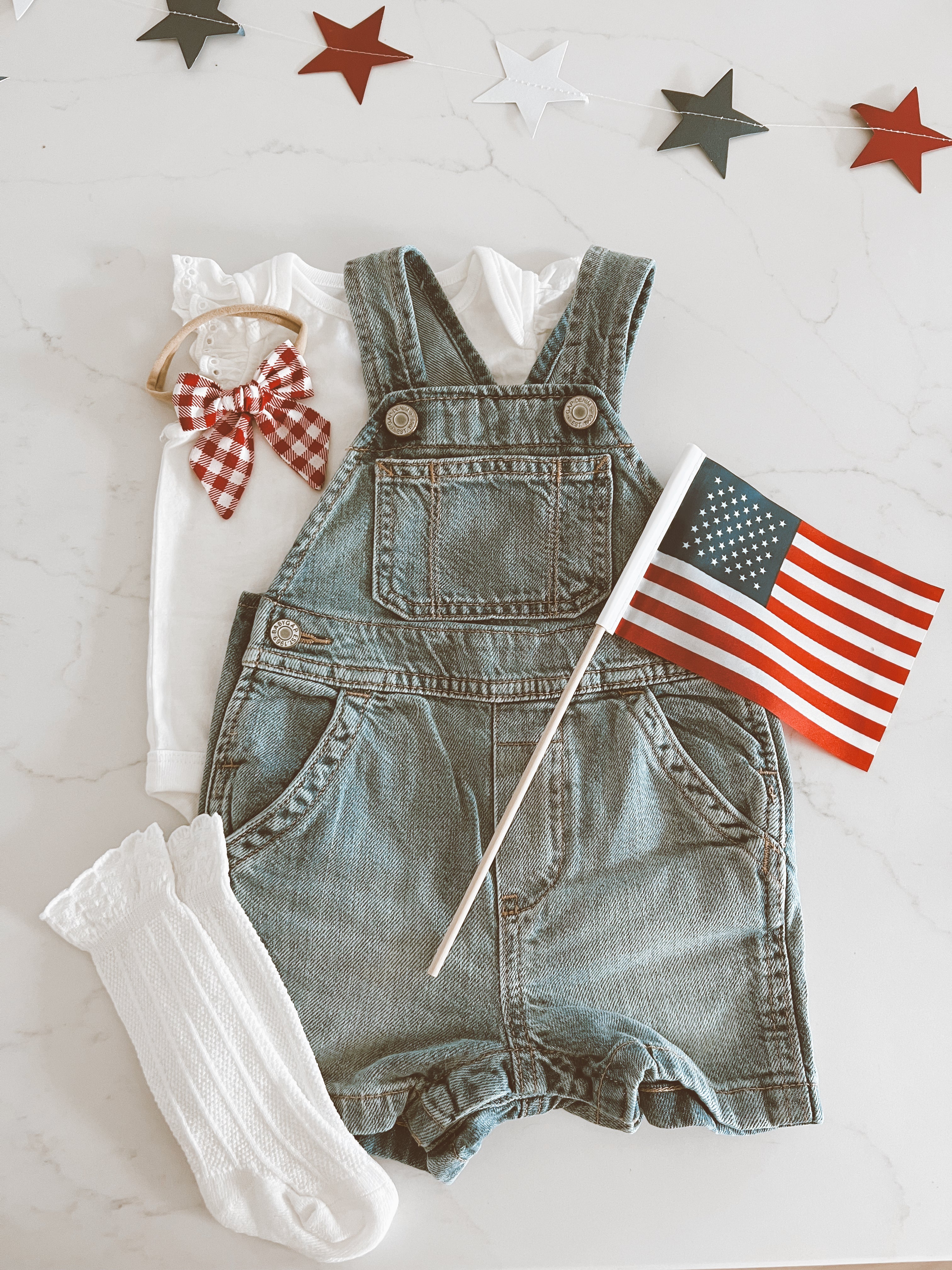 Fourth of July Baby Girl- All American