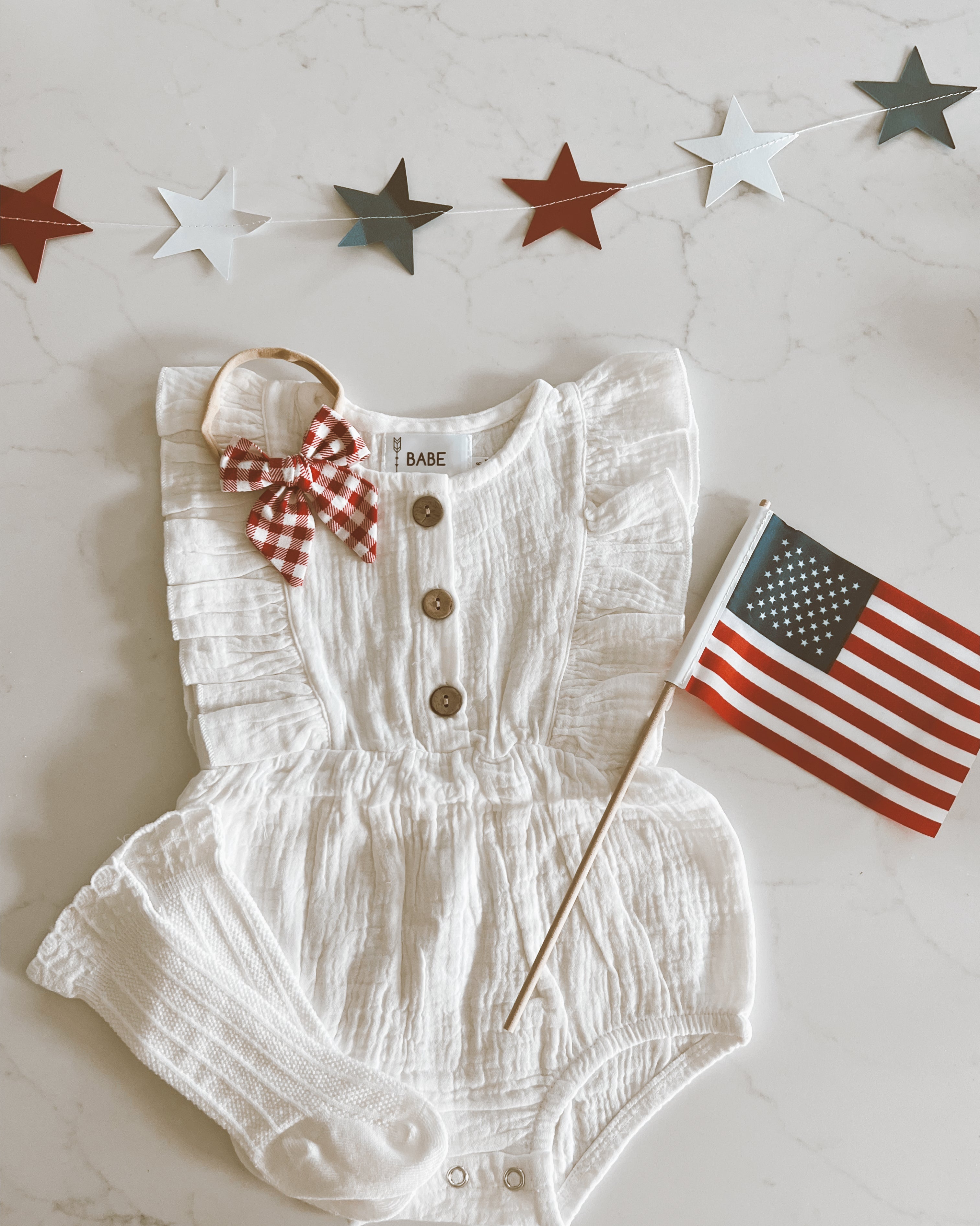 Fourth of July Baby Girl- Sweetheart