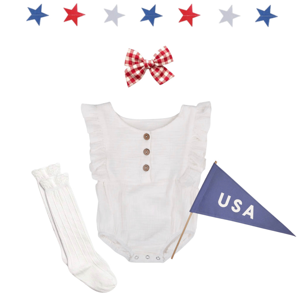 Fourth of July Baby Girl- Sweetheart