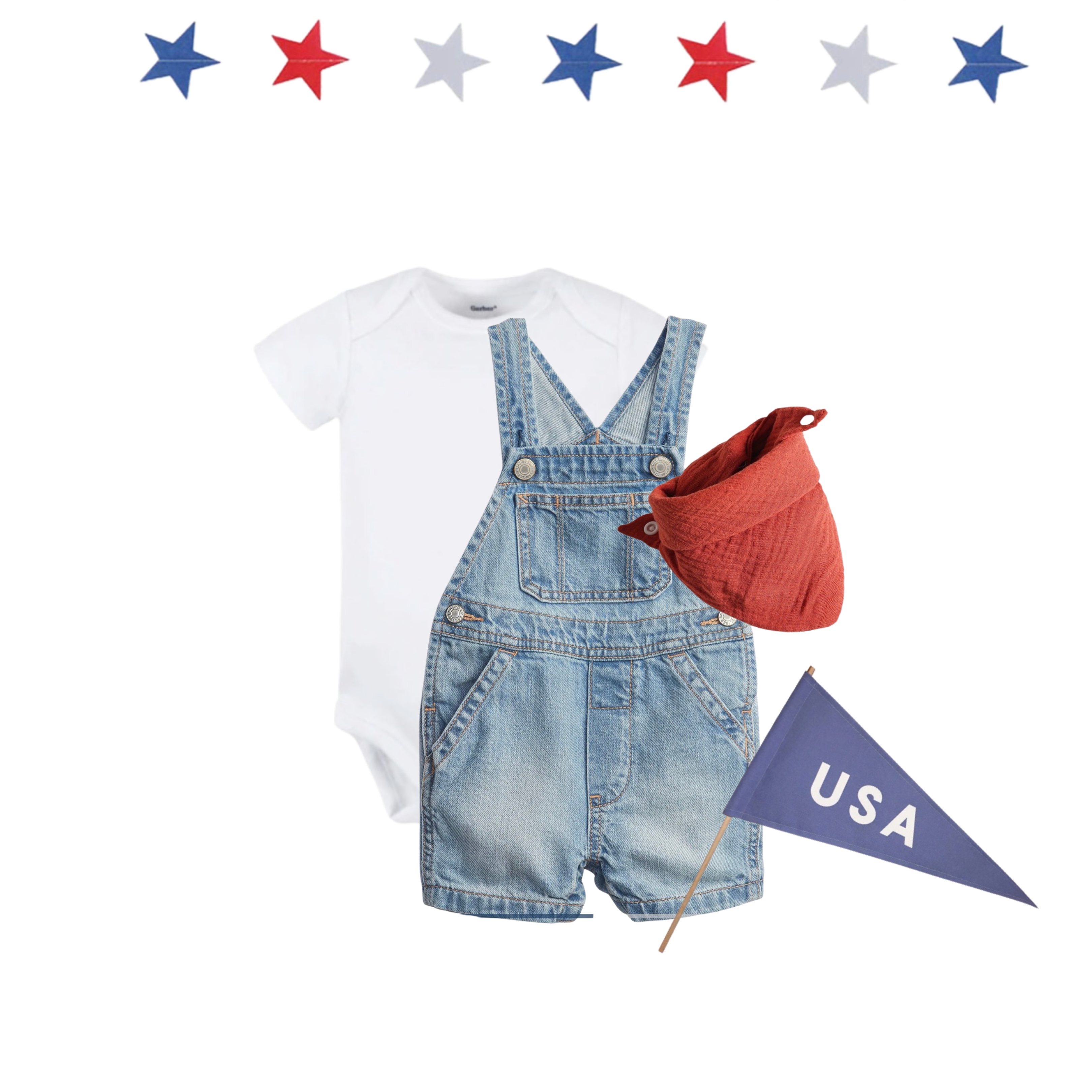 Fourth of July Baby Boy- All American